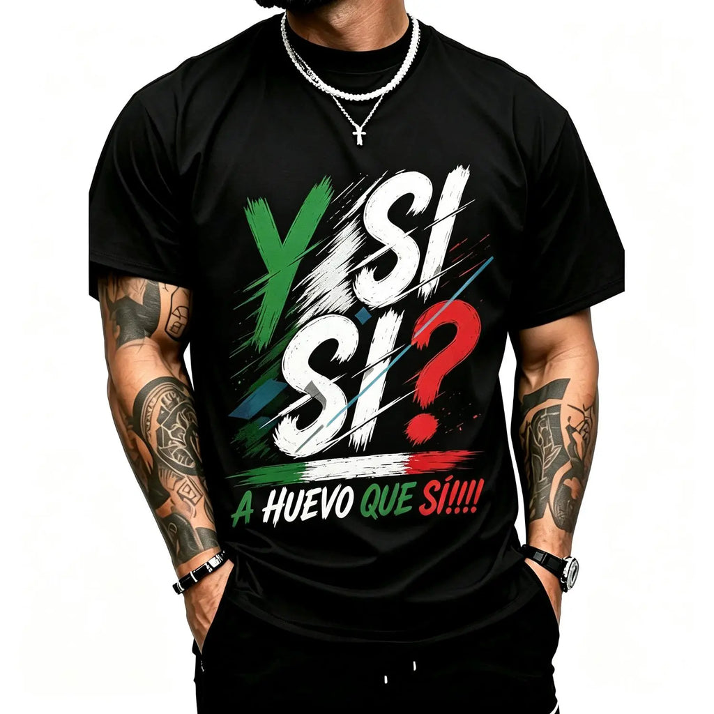 Mexico Spirit Cotton T-Shirt – Bold Flag Colors Graphic Print Short Sleeve Tee