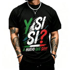 Mexico Spirit Cotton T-Shirt – Bold Flag Colors Graphic Print Short Sleeve Tee