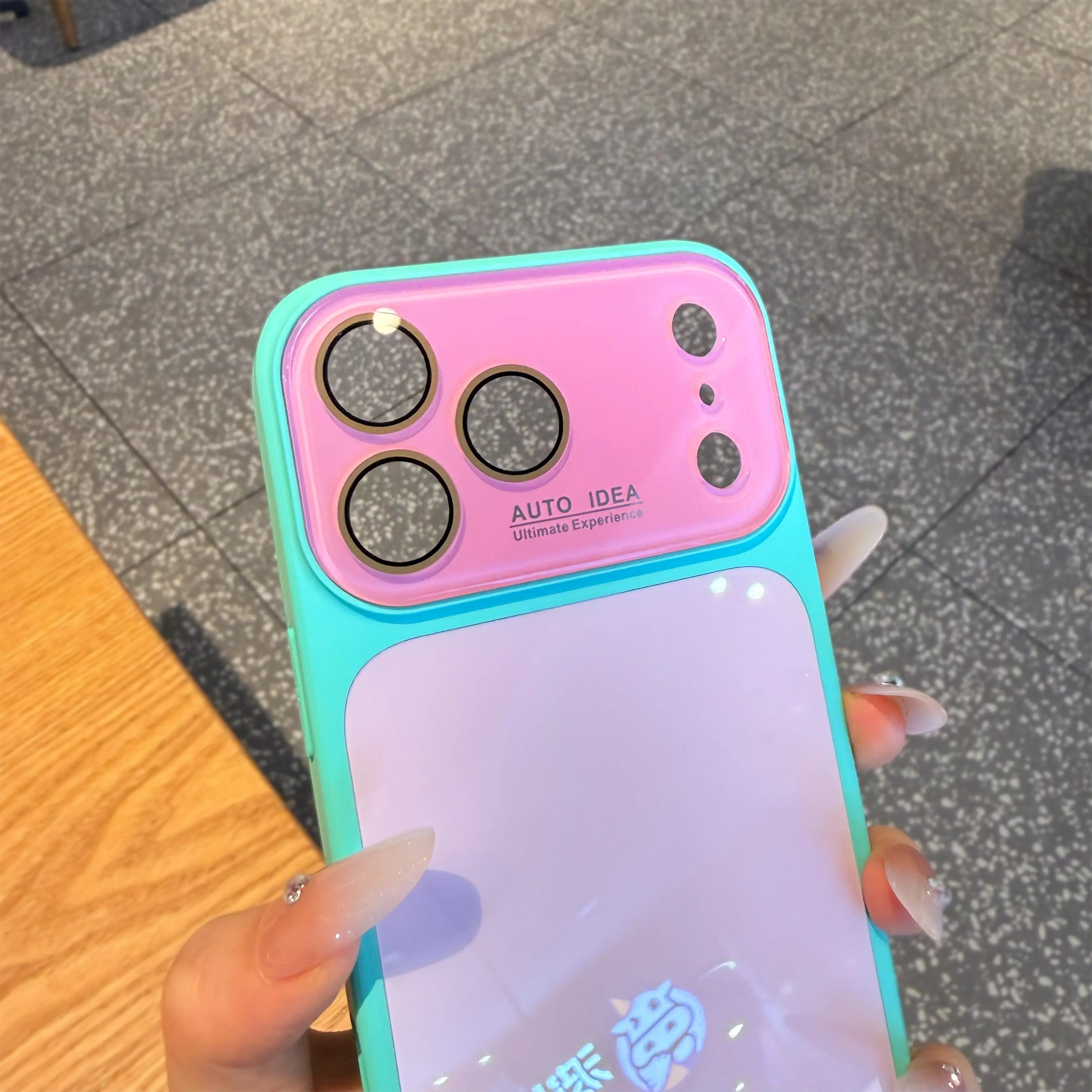 Dopamine Color Block Phone Case – Soft Shockproof Aesthetic Cover for iPhone 17 Pro Max