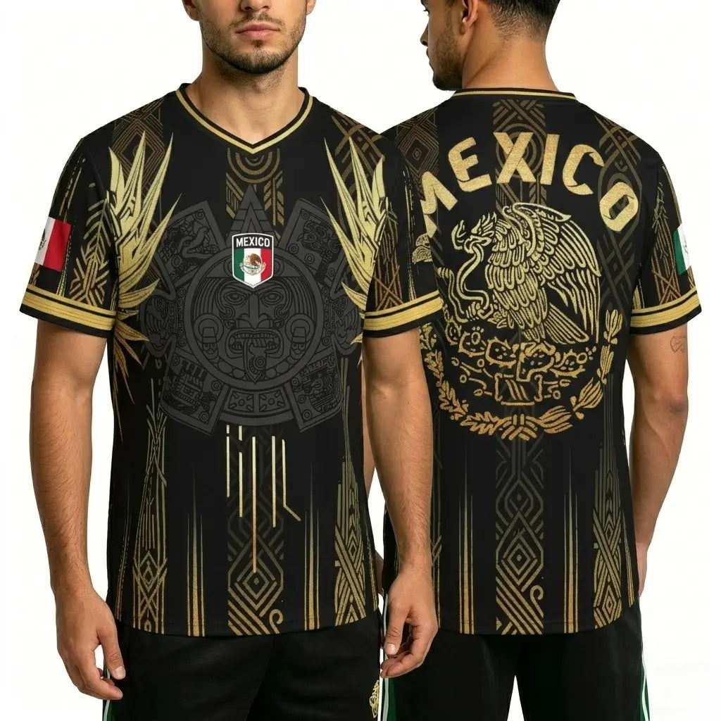 2026 Mexico Aztec Warrior Graphic Soccer Jersey