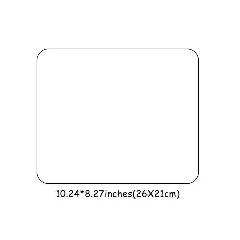 Humorous Expression Square Mouse Pad - Anti-Slip Rubber Desk Mat with Stitched Edges