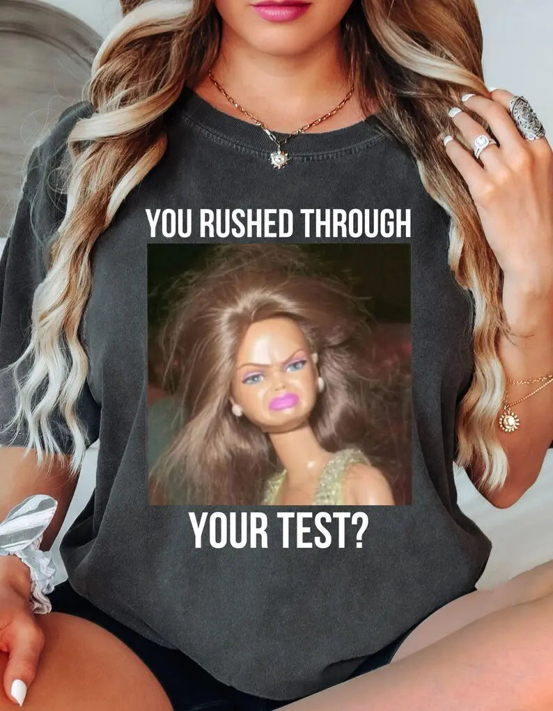 Funny State Testing Teacher Team Shirt - Retro Doll Meme Comfort Colors Tee