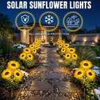 Solar Powered LED Sunflower Garden Lights (Waterproof Outdoor Decor)