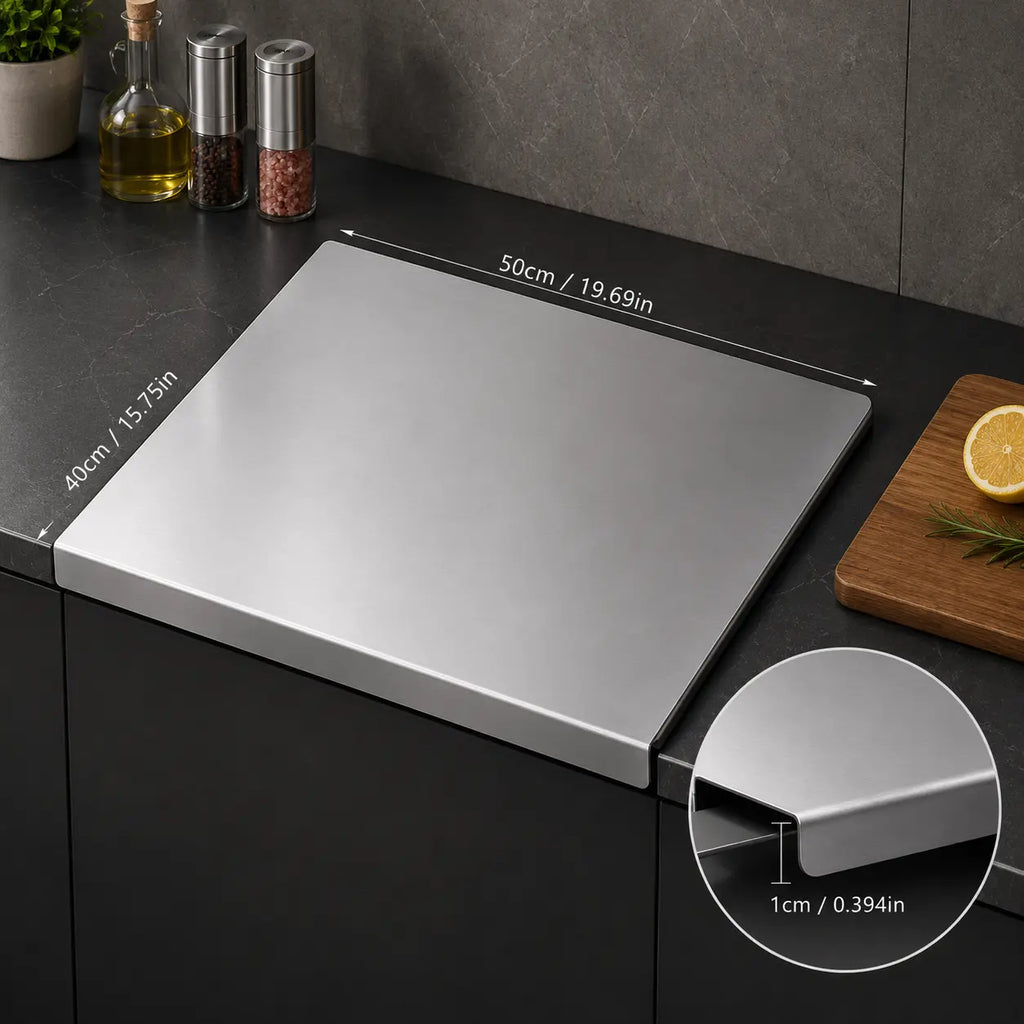 Stainless Steel Chopping Board – Non-Slip Heavy Duty Kitchen Cutting Board