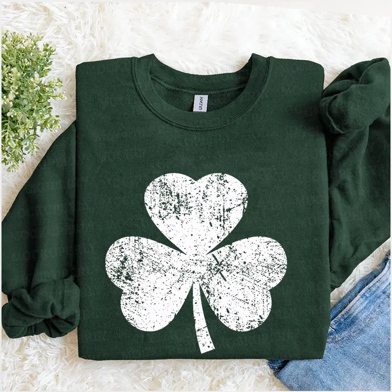 Vintage Shamrock, St Patrick's Day Sweatshirt