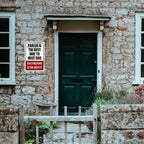 Funny "No Trespassing" Metal Sign | Durable Private Property Warning