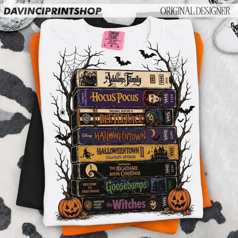 Comfort Colors Vintage Halloween Movie Shirt – Retro Spooky Season Horror Graphic Tee
