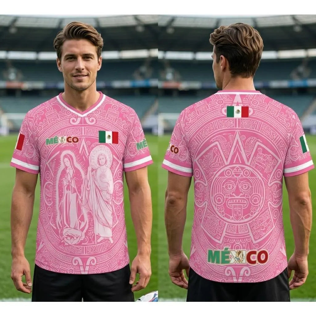 Men's "Virgencita & San Juditas" Mexico 2026 Graphic Soccer Jersey