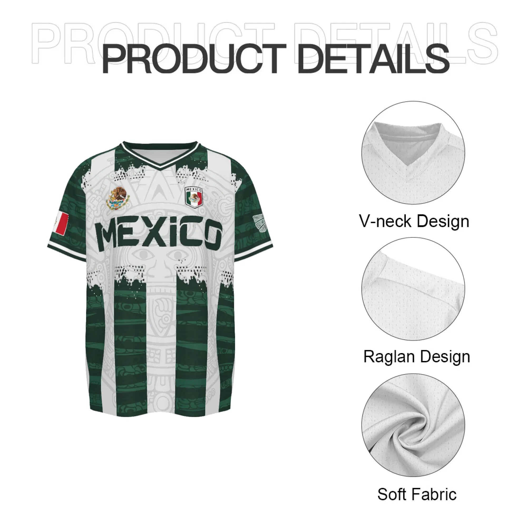 2026 Mexico Aztec Calendar All-Over Print Soccer Jersey