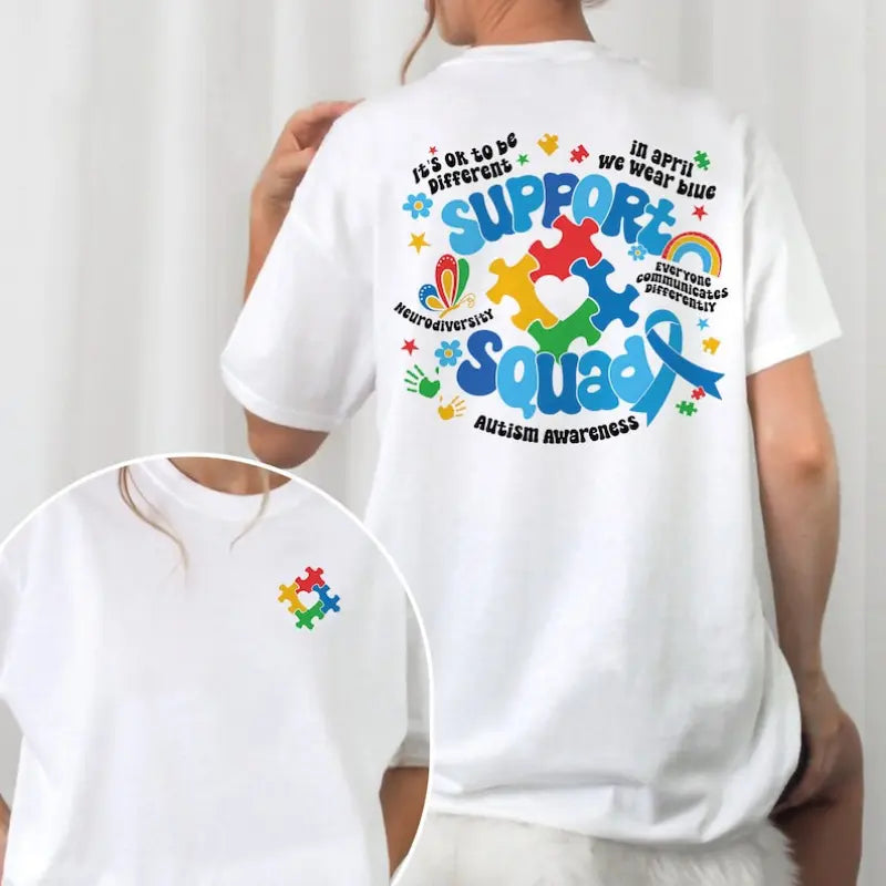 "Autism Support Squad" Family Shirt | Neurodiversity Awareness Tee