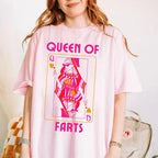 Queen Of Farts T Shirt, Funny Joke Tee, Inappropriate Fart Shirt, Prank Gift For Her, Embarrassing Humor Shirt