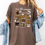 Comfort Colors Tis The Season Halloween Tee – Cute Coquette Retro Pumpkin Spooky Graphic Shirt