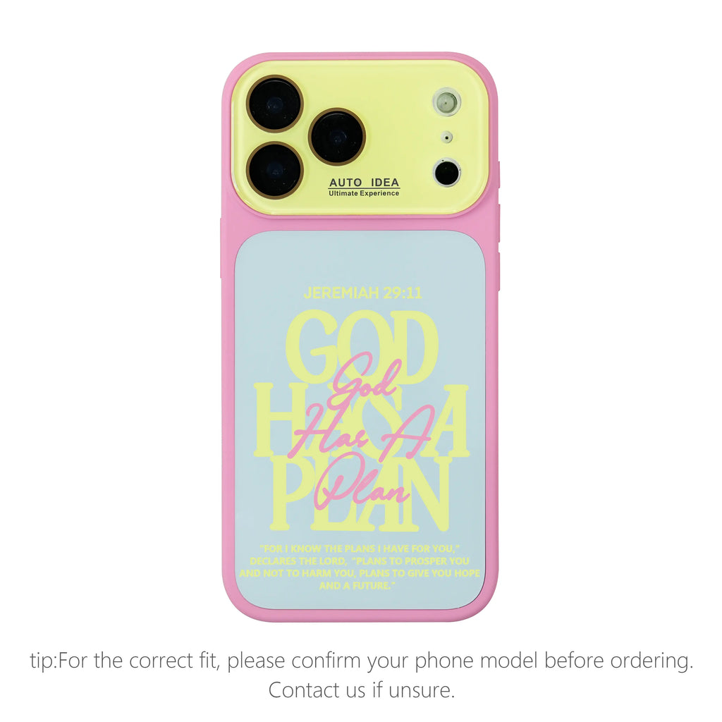 Jeremiah 29:11 Christian Bible Verse Color Block Phone Case for iPhone 17 Pro Max – Dual-Layer TPU-PC Protective Shell with Raised Camera Guard