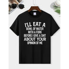 Men Casual Short Sleeve Rinse Neck T Shirt