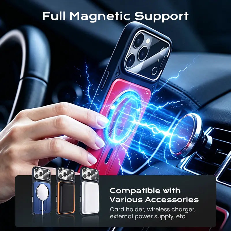 iPhone Multifunctional Case with Invisible Stand & Camera Shield