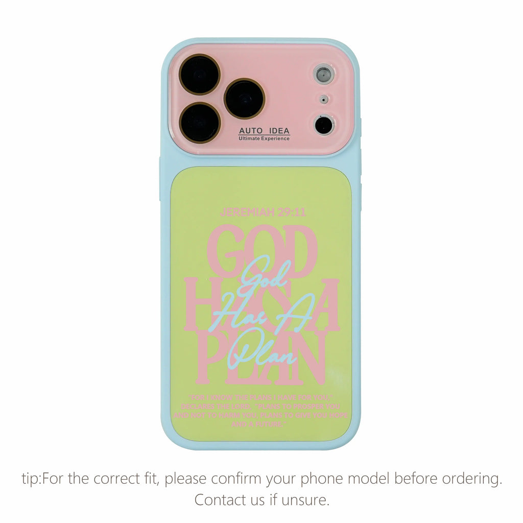 Jeremiah 29:11 Christian Bible Verse Color Block Phone Case for iPhone 17 Pro Max – Dual-Layer TPU-PC Protective Shell with Raised Camera Guard