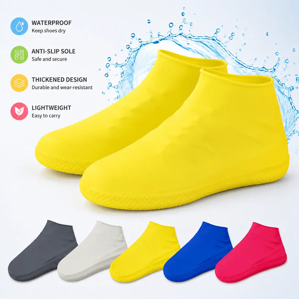 Waterproof Thickened Stretch Shoe Covers – Anti-Slip Wear-Resistant Overshoes for Rainy Days