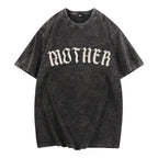 Old English "Mother" Gothic T-Shirt | Alternative Metalcore Aesthetic Tee
