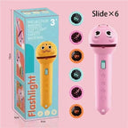 Kids Bedtime Story Projection Flashlight - 48 Pattern STEM Learning Toy with 6 Slides
