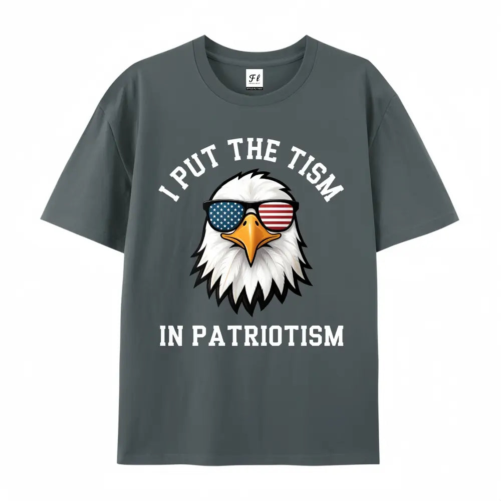 Comfort Colors "Put The Tism In Patriotism" Athletic Eagle Shirt – 2026 Funny Pure Cotton Streetwear Tee