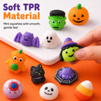 Halloween Mochi Squishies Kit – Mini Spooky Party Favors & Trick-or-Treat Bag Fillers