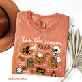 Comfort Colors Tis The Season Halloween Tee – Cute Coquette Retro Pumpkin Spooky Graphic Shirt