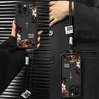 "Psalms 46:5" Vintage Floral Case with Lanyard | Christian Cross Phone Cover