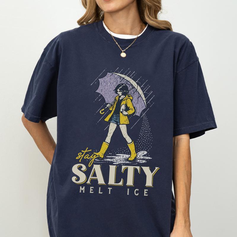Stay Salty Melt ICE Shirt, Pro Immigration Protest Tee, Social Justice Graphic T-Shirt