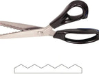 Sharp Stainless Steel Zigzag Pinking Shears for Sewing, Tailoring & DIY Crafts