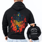 Retro Eddie Munson T-Shirt (2-seitig), Eddie Upside Down Grafik-Sweatshirt, Hoodie 