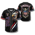 USA 250th Anniversary All-Over Print Patriotic Baseball Jersey