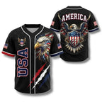 USA 250th Anniversary All-Over Print Patriotic Baseball Jersey