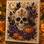 Halloween Ghost Pearl Art DIY Kit – Spooky Cute 3D Craft Gift for Fall Home Decor