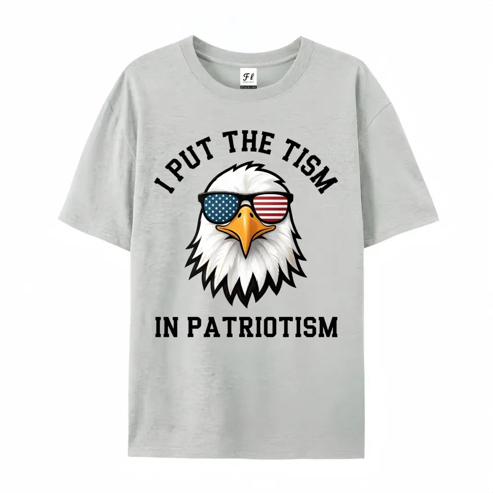 Comfort Colors "Put The Tism In Patriotism" Athletic Eagle Shirt – 2026 Funny Pure Cotton Streetwear Tee