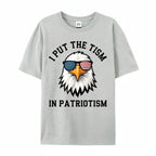 Comfort Colors "Put The Tism In Patriotism" Athletic Eagle Shirt – 2026 Funny Pure Cotton Streetwear Tee