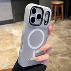Luxury Candy-Colored 2-In-1 Magnetic Case for iPhone 17-11 Pro Max: Frosted Shockproof Wireless Charging Cover