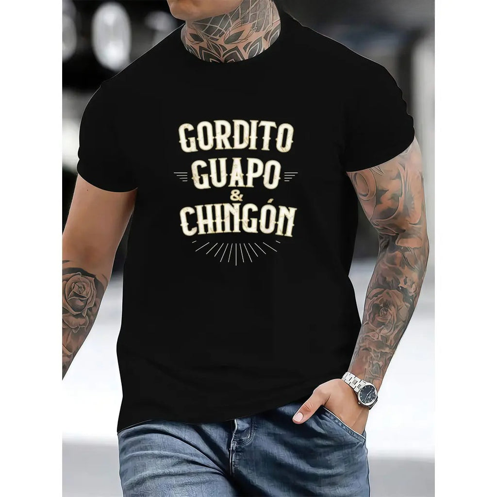 Summer t-Shirts Chubby, Handsome and Awesome - Funny Mexican T-Shirt