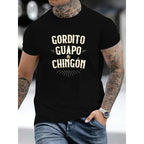 Summer t-Shirts Chubby, Handsome and Awesome - Funny Mexican T-Shirt