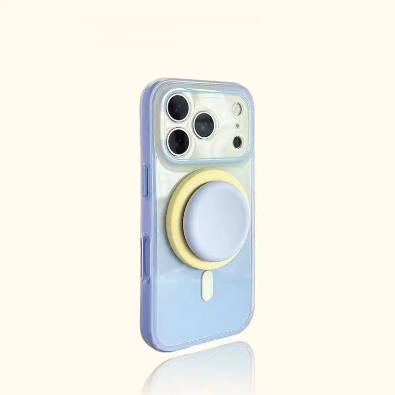 2-in-1 Gradient Full-Cover MagSafe Case – Hard PC Cover with AI Button for iPhone 17 Pro Max