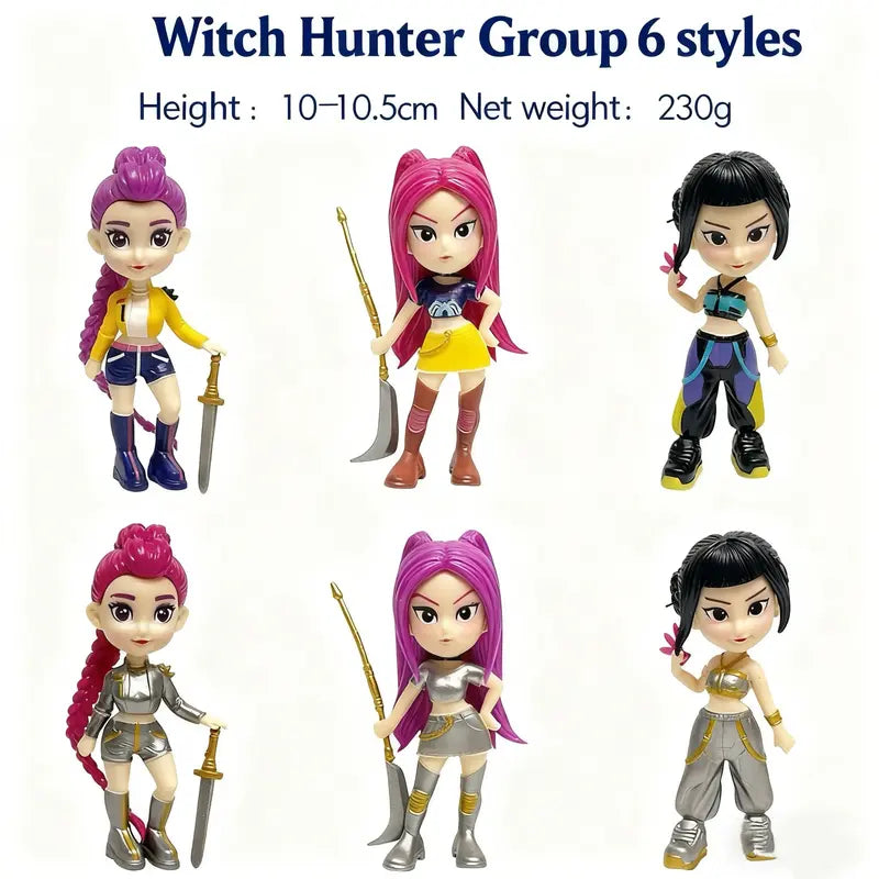 6pc K-Pop Idol Figurine Set | Mini Anime Style Model Toys for Collection