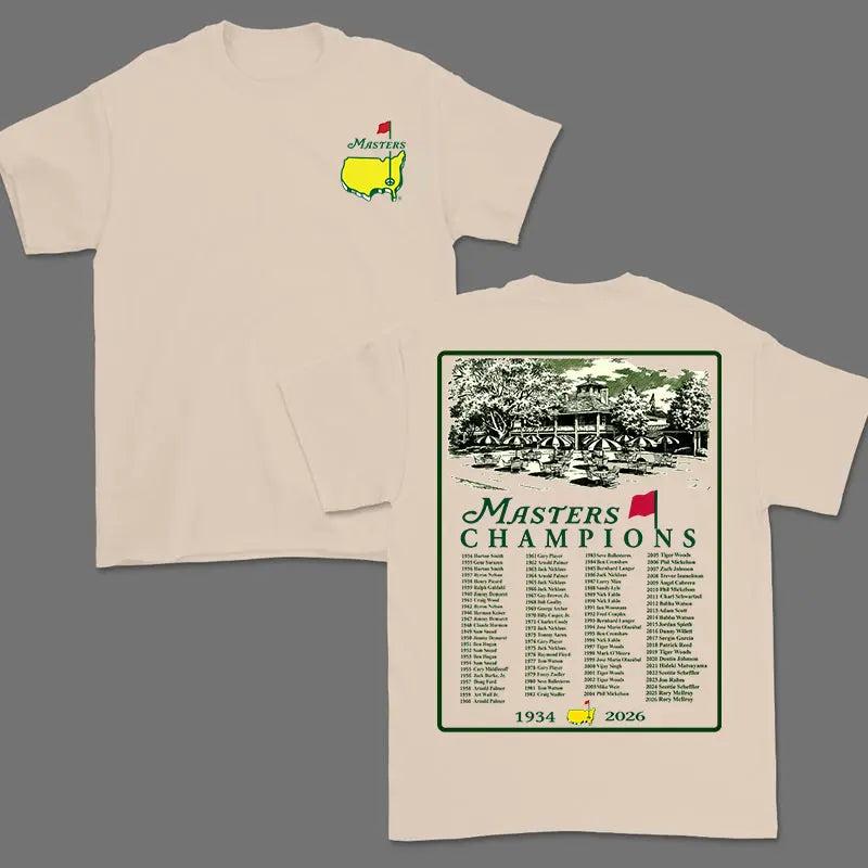 90th Masters Champions Shirt | 2026 Augusta Tournament Memorial Tee