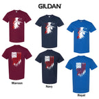 Men's America 250th Anniversary T-Shirt – 1776-2026 Patriotic Revolutionary Soldier Cotton Blend Top