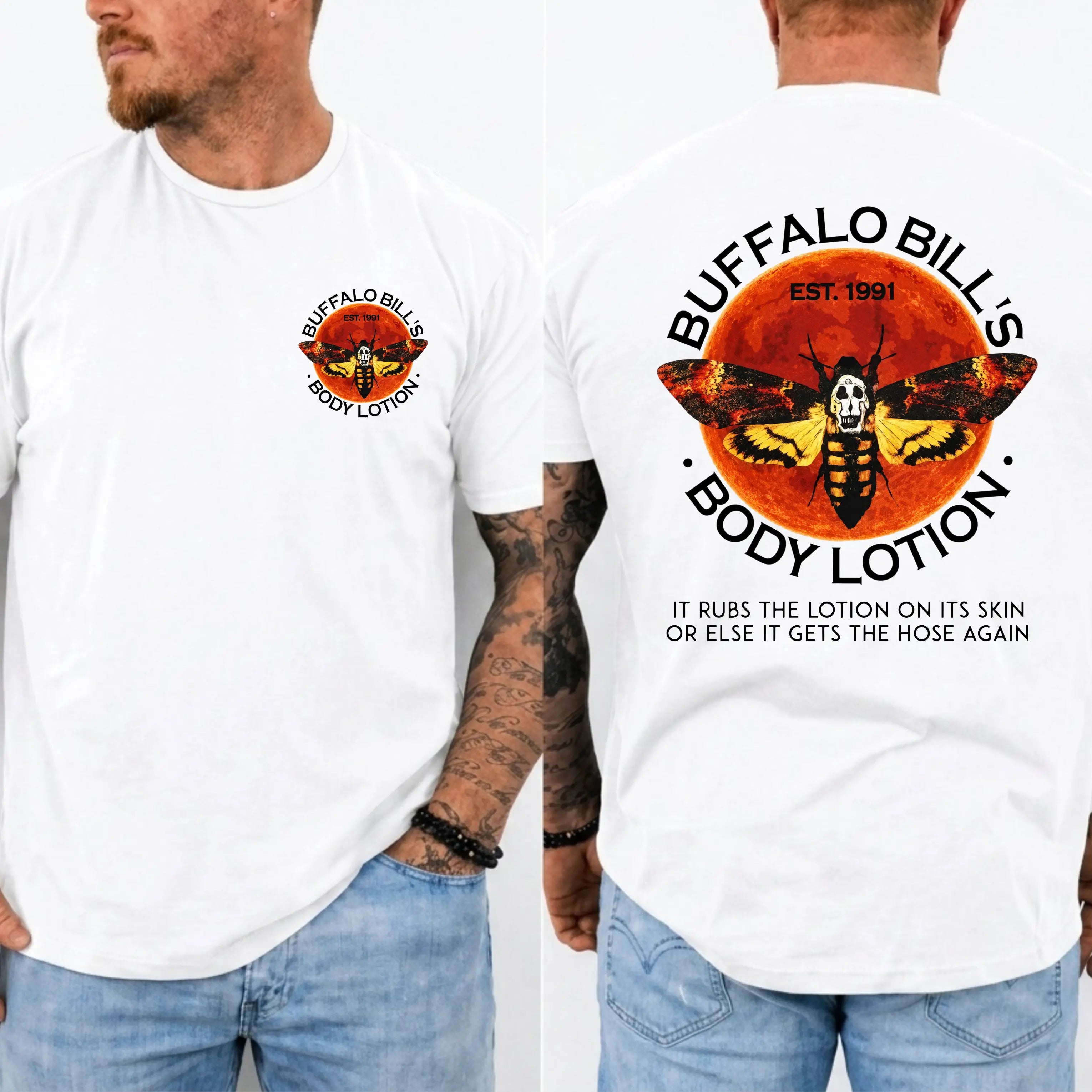 Horror Movie Print Soft Cotton Tee – Retro Halloween Streetwear Scary Film Fan Gift