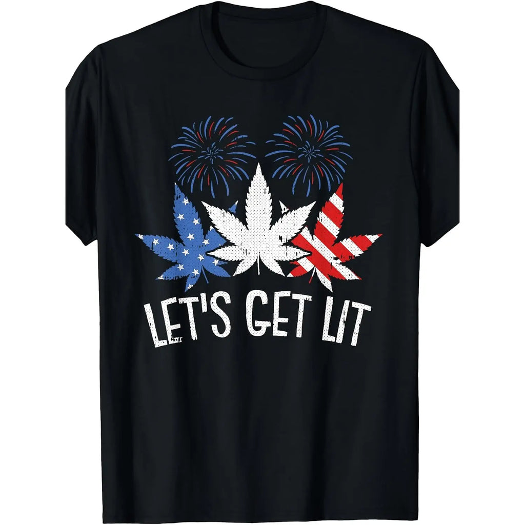 Star-Spangled Stoner T-Shirt – Funny Independence Day 4th of July Graphic Tee