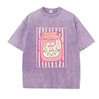 "Jesus Is My Jam" Strawberry Graphic Tee | Pink Washed Vintage Christian Shirt