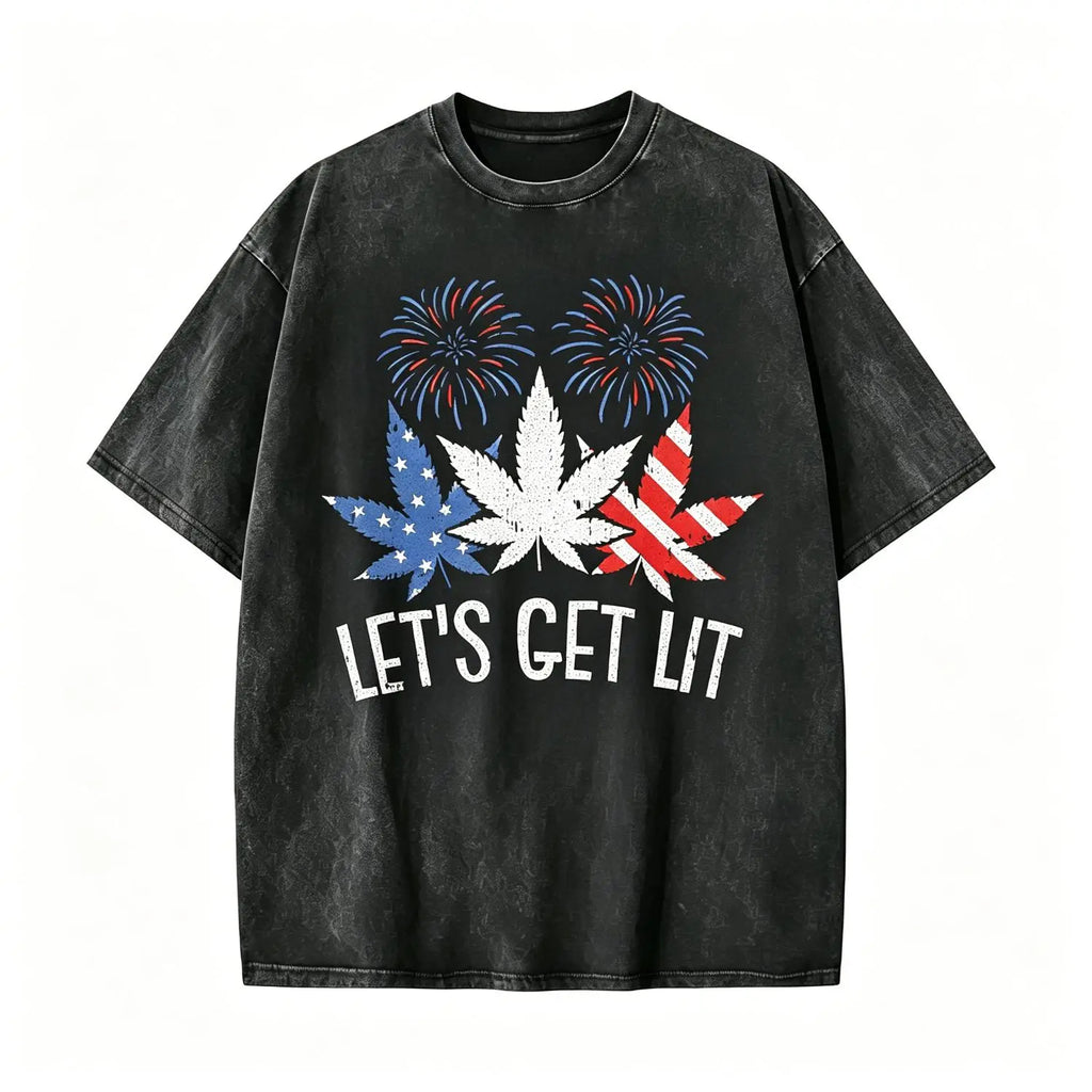 Star-Spangled Stoner T-Shirt – Funny Independence Day 4th of July Graphic Tee