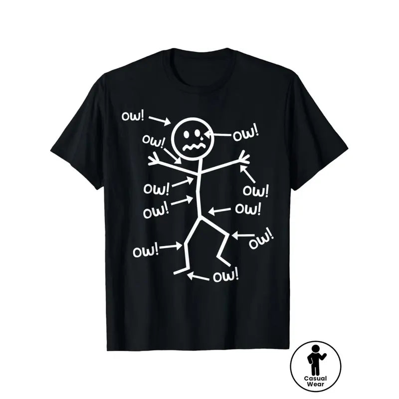 "Everything Hurts" Sarcastic Graphic Tee - Chronic Illness Humor Top
