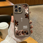 "Psalms 46:5" Vintage Floral Case with Lanyard | Christian Cross Phone Cover
