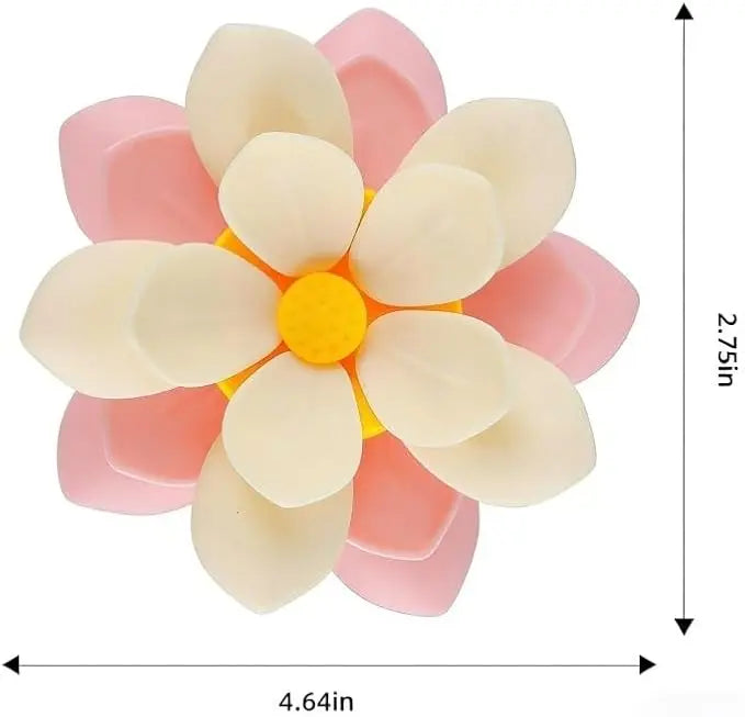 Lotus Magnetic Chip Clips Set – Cute Food Sealing Bag Clips with Fridge Organizer Base
