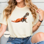 "Baby Monkey & Plushie" Graphic Tee | Cute Animal Lover Gift Sweatshirt